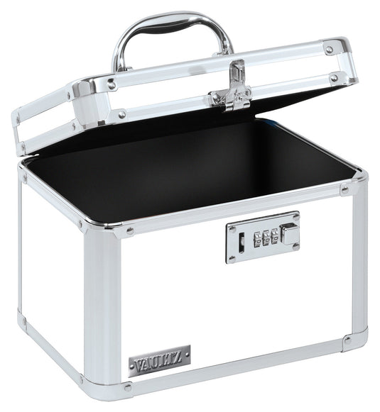 Vaultz Locking Security Box, White