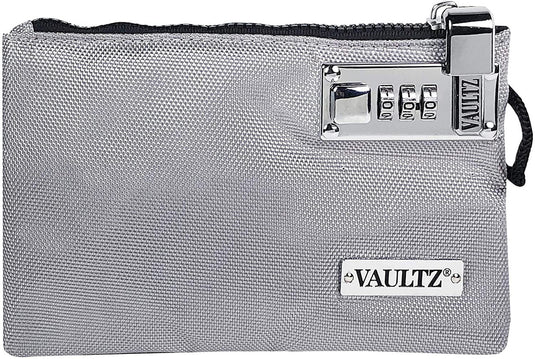 Vaultz Locking Accessories Pouch, 5x8, Gray